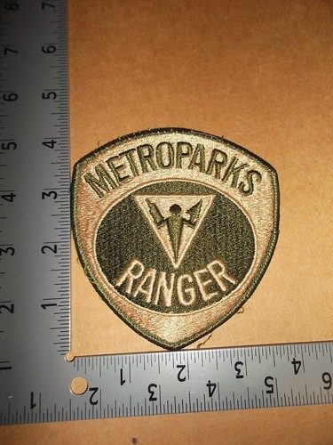 Metroparks Ranger Uniform Worn Police Patch~Michigan~MI~Used~Uniform Worn~Mich~