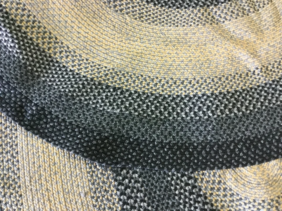 BLACK 8' X 10' Oval Loose Threads Rug, Reduced Price 1172646300 BRD311A-8OV - Image 3 of 4