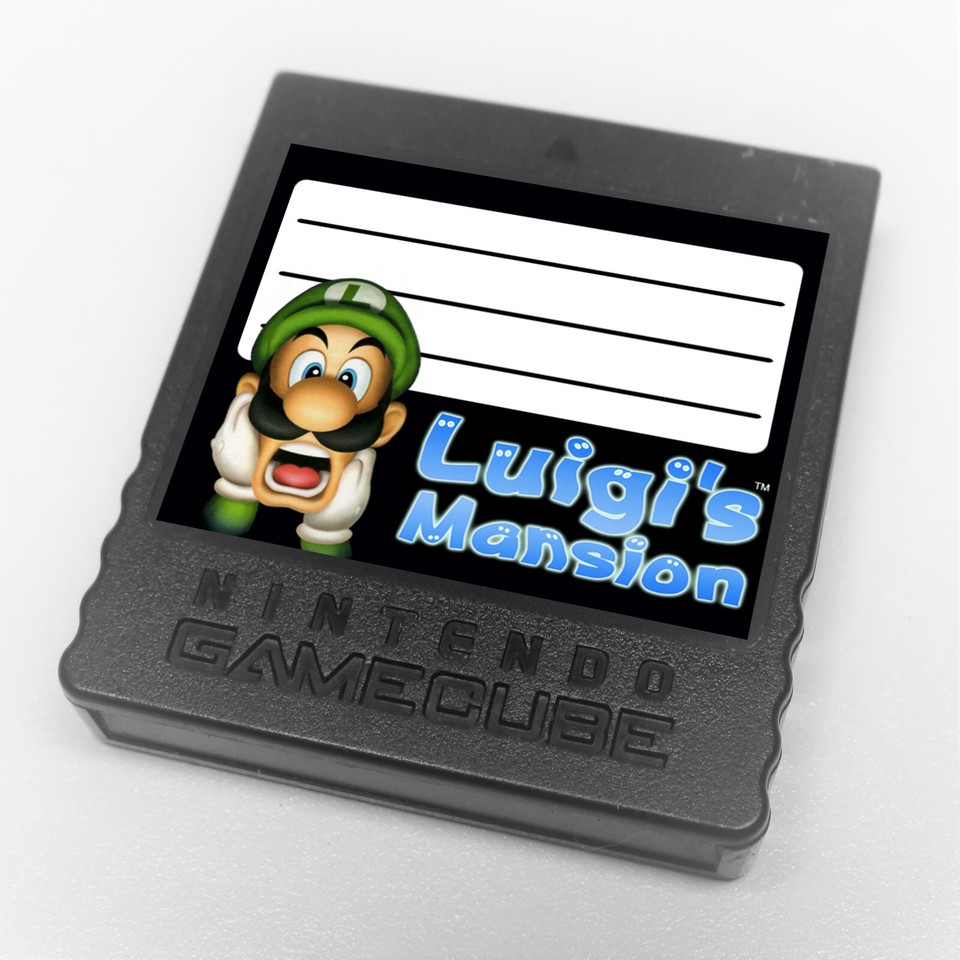 Gamecube Customization Sticker Custom Stickers For Nintendo GameCube Memory Cards - Catalog #1 - 250 ...