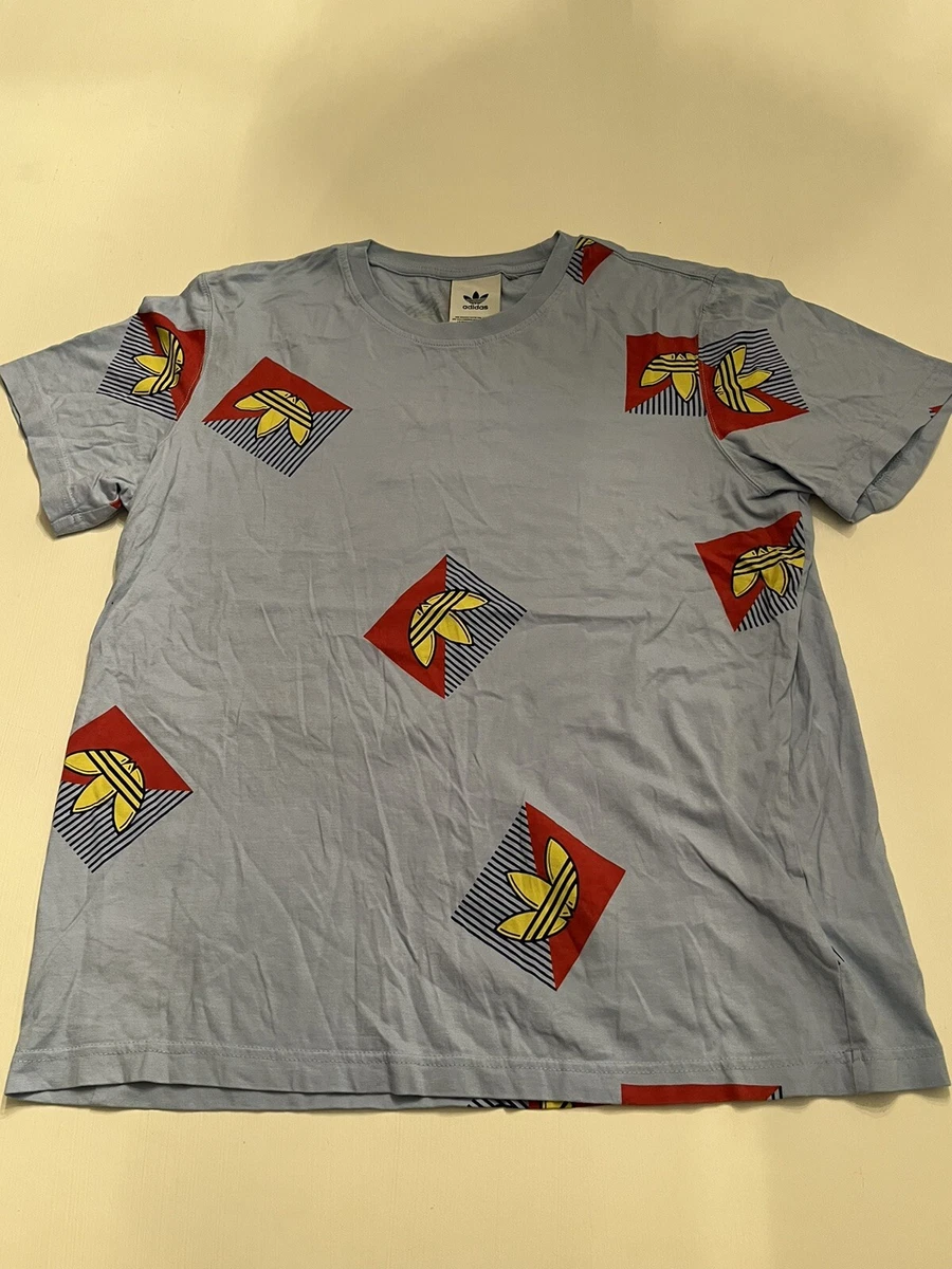 Adidas T shirt Men s Medium Blue Red White