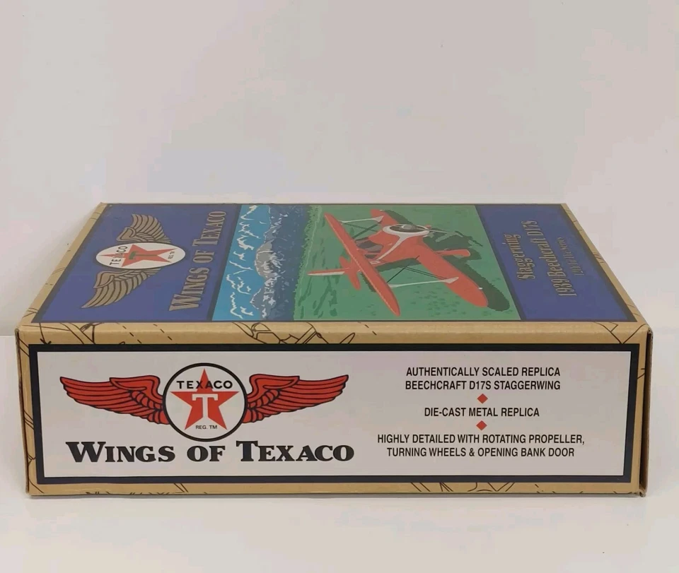 Ertl Wings Of Texaco Staggerwing 1939 Beechcraft D17S Diecast Plane  - Image 2 of 4