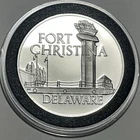 1971 Fort Christina Delaware Sterling .925 Silver Round Proof Rare Vintage Coin