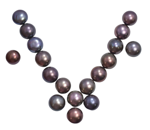 Perle De Mer Du Sud De Tahiti - 5,90 Ct / 9 Mm - Gris Noir - Certifiée AGI