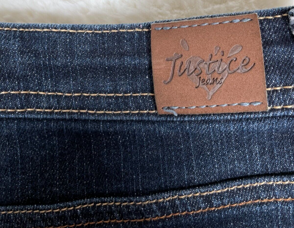 Short jean rouge blanc bleu neuf avec étiquette Justice Girls 10