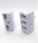 Telephone Socket 2/3 Way Adapter Connection Splitter Land Line Converter /Joiner