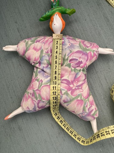 Vintage Poupee Millet Doll signed Serge Porcelain Handmade French Peapod lady . - Picture 5 of 10