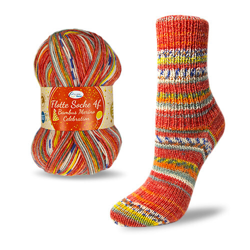 Flotte Socke Bambus Merino Celebration 4fach 100 g | eBay.de