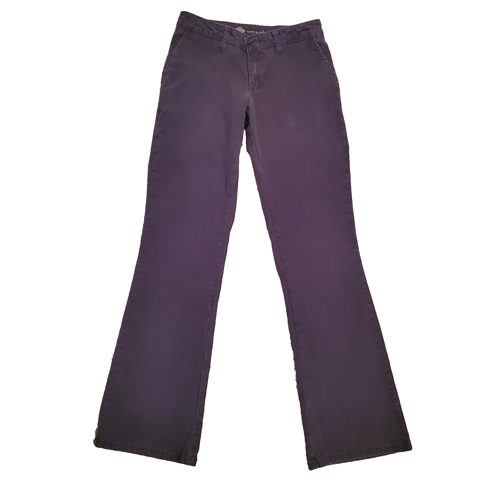 Women's Dickies Bootcut Pants Size 2 Regular Flex Slim Fit Pants Navy