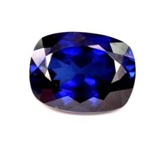 9.6 Ct Natural Ceylon Royal Blue Sapphire Cushion Cut Loose Certified Gemstone