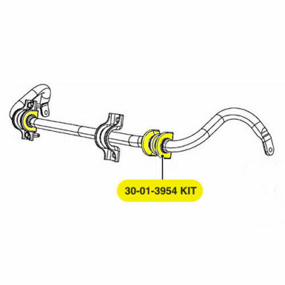 2 PU Rear Sway Bar Bushings 30-01-3955 Fit DODGE DURANGO / JEEP