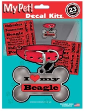 chroma i love my pet decal kitz 22 choices and 23  pieces total 