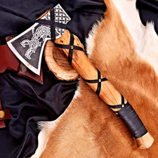 CUSTOM HANDMADE  FORGE CARBON STEEL VIKING AXE HATCHET INTEGRAL TOMAHAWK 2400