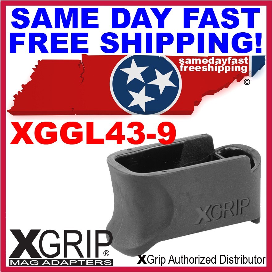 X-Grip Fits GLOCK 43 (ETS 9 RND Mag Only) for use in G43 XGGL43-9