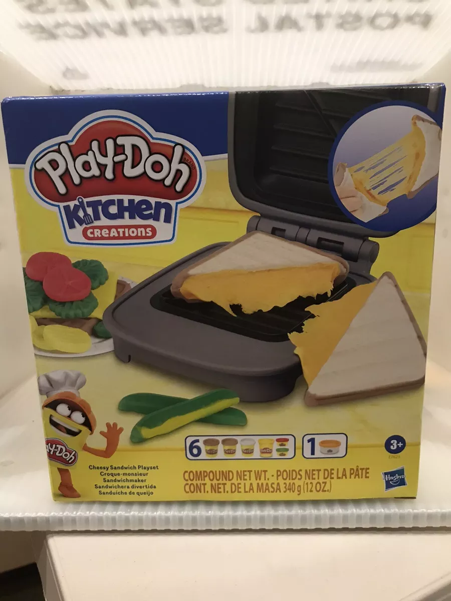 Play Doh Kitchen Creations Cheesy Sandwich Play Food Set For Kids