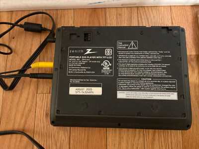 Zenith ZPA314 Portable DVD Player (7