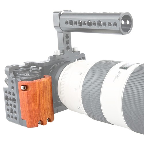 NICEYRIG Wooden Handle Handgrip for Sony A6000 A6300 A6500 ILCE-6500 Camera cage - Photo 7/10