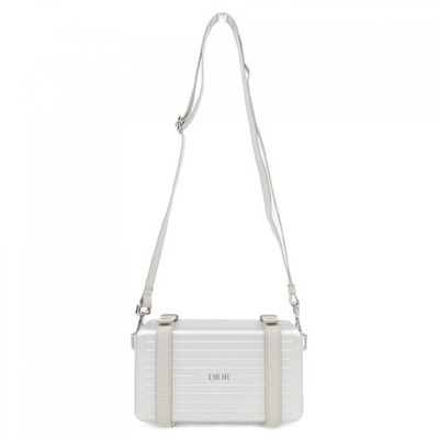 Dior Rimowa Personal Clutch Bag Aluminium/Leather Silver