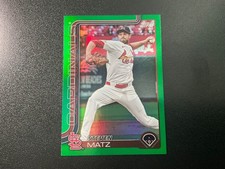 2025 Topps Update Steven Matz Green Foil 67/99 Cardinals sp