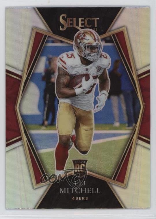 2021 Panini Select Premier Level Silver Prizm Elijah Mitchell Eli #192 13sa