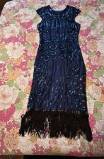 1920s Flapper Dress Vintage Style. XS