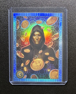 Cardsmiths Currency Series 5 / Satoshi Nakamoto #3 / Blue Topaz Gemstone /199