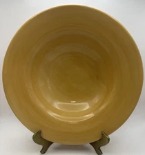 Pottery Barn Sausalito Yellow 10” Wide Rim Soup Pasta Bowl Plate Replacement