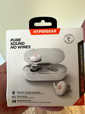 HyperGear Active True Wireless In-Ear Earbuds White Bluetooth Sweat-Proof USB-C
