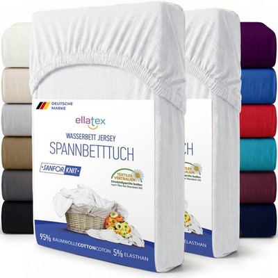 WASSERBETT Spannbettlaken BOXSPRINGBETT Spannbetttuch PREMIUM 200 GR/M²  XXL