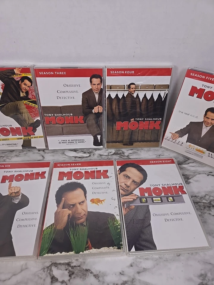 Monk Season 1-8 (DVD, 2010) Tony Shalhoub - Brand New - Image 3 of 4