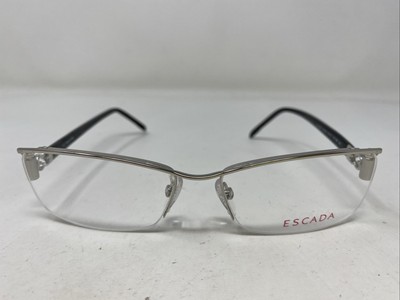 ESCADA Italy VES 519 COL. 589 54-15-140 Silver Half Rim Eyeglasses Frame PA48