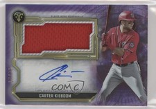 2020 Triple Threads Single Jumbo Relics Amethyst 17/75 Carter Kieboom Auto 0q5