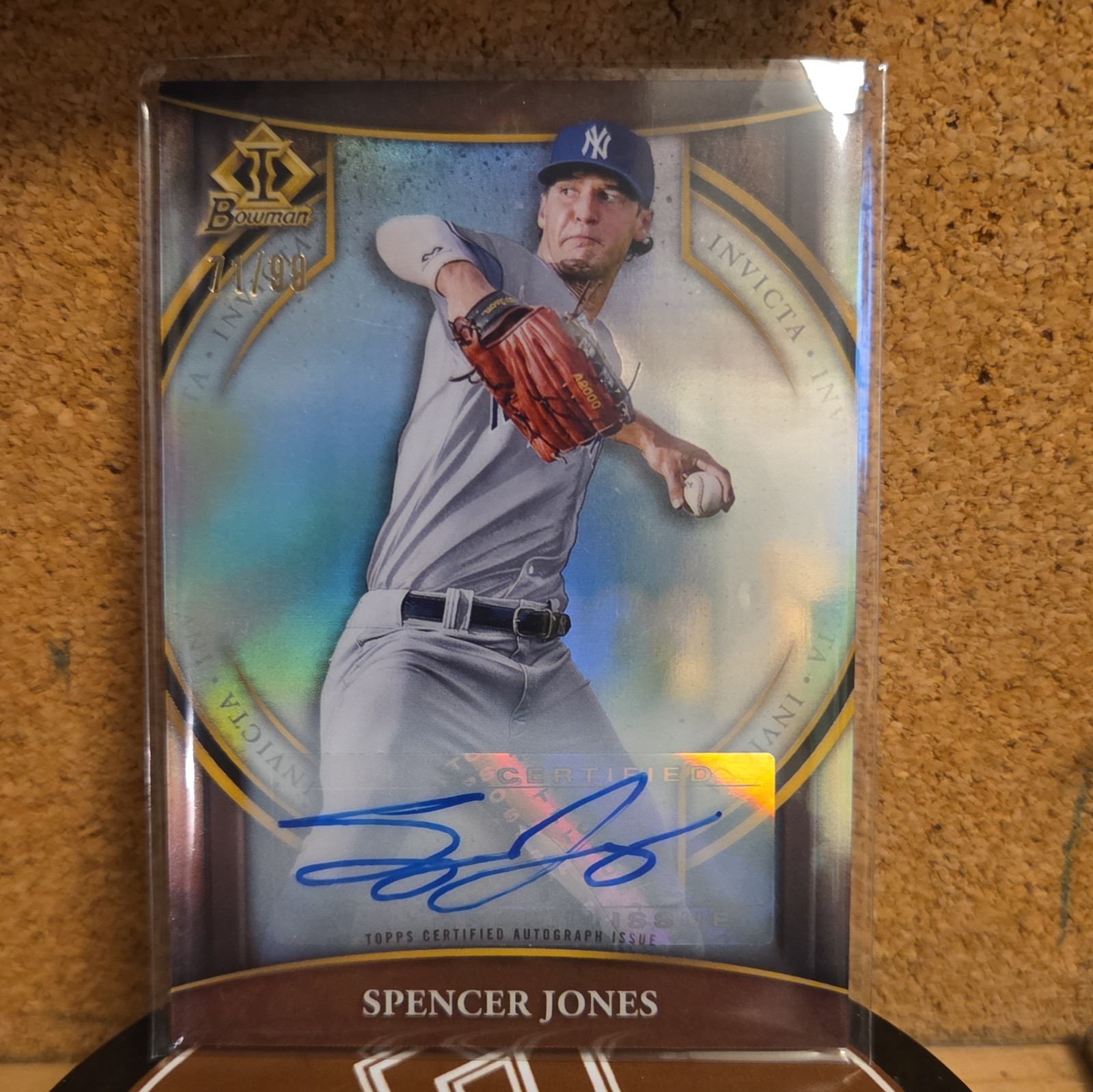 π₯π₯π₯πΊπ²πΊπ²Topps 2023 Bowman Invicta Spencer Jones RC Auto /99 Yankees #BI-6