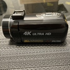 DVC Digital Video Camera 4K Ultra HD 30MP 18x Zoom Touch Screen TESTED NO BATT