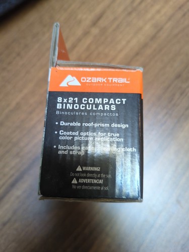 Ozark Trail 8x21 Compact Mini Binoculars With Case new in box - Picture 5 of 5