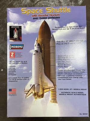 Lindberg Space Shuttle w/ Boosters  - Lindberg 1/200 Scale Unassembled Kit#91002