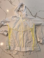Nike Youth Windbreaker Jacket Size Medium White