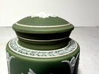 RARE - LATE 19TH CENTURY- WEDGWOOD SAGE GREEN JASPERWARE - INK WELL - CLASSICAL — photo 6