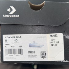 Size 8- Converse Chuck Taylor All Star Shoreline M7652 White W