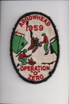 1959 Arrowhead Operation ''0'' Zero patch
