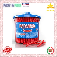 Licorice Candy Red Flavor Soft Chewy Candy Twists - Red Licorice 3.5Lbs