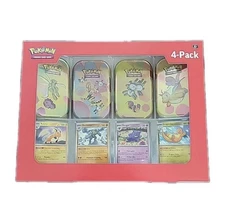 Pokemon 151- Mini Tin 4 Pack. Sams Club Exclusive. New Sealed, Random artwork