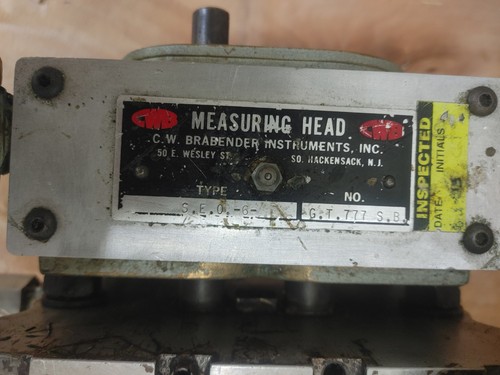 Brabender Instruments Measuring Head Type S.E.O. 6 - Picture 4 of 6