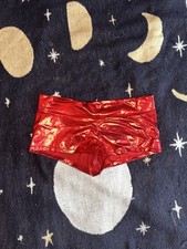 Womens Shiny Metallic Booty Shorts Briefs Rave Dance Bottoms Hot Pants Clubwear