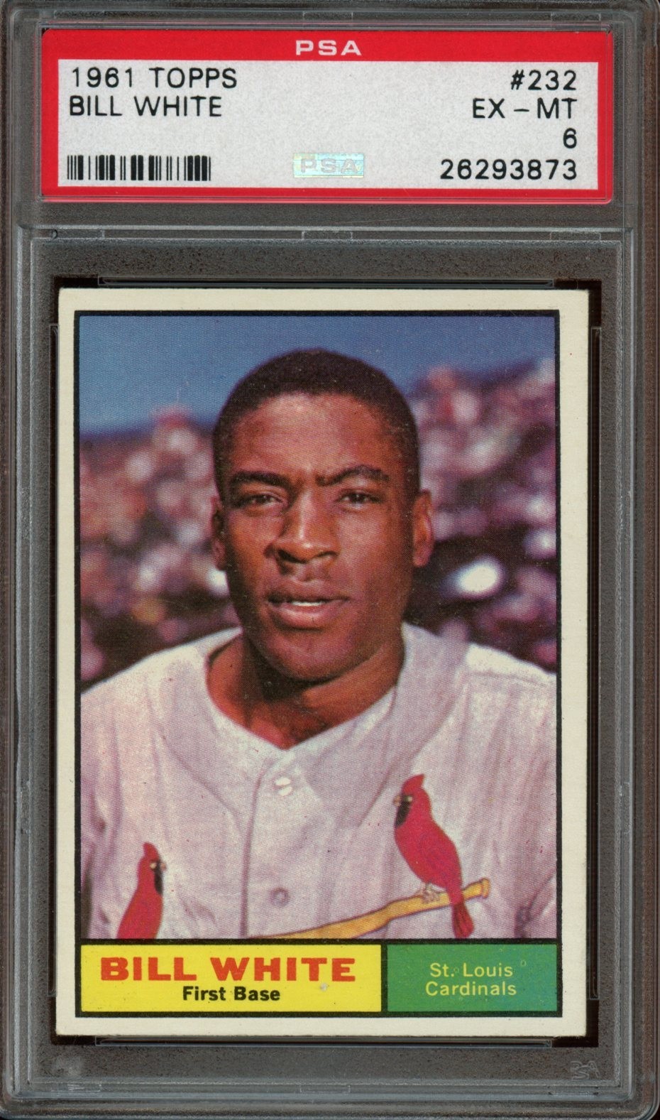 1961 Topps TOPPS #232 Bill White front