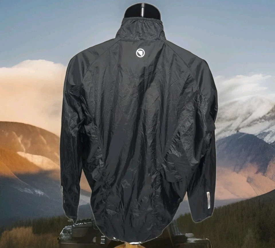 Chaqueta cortavientos Endura Pakajak XL para hombre negra bicicleta de ciclismo ultraligera Foto 4 de 4