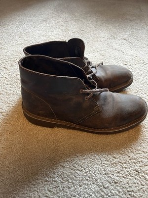 Clarks Mens Bushacre 2 Brown Beeswax Chukka Boots Size 10 | eBay display picture 1