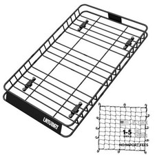 64 x 39 Inch Universal 300LB Heavy Duty Roof Rack Cargo with 64"roof with net