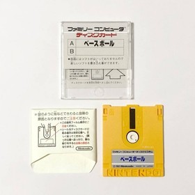 Nintendo Famicom Disk System Baseball + Ice Climber Game Disk Cards With Cases