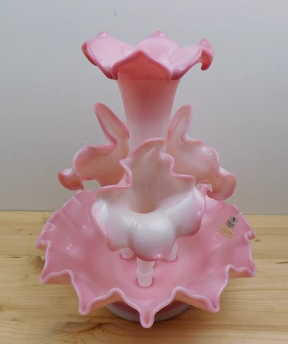 Vintage Fenton 7605RE Rosaline 5 Piece Epergne Ltd Edition #559 of 2000