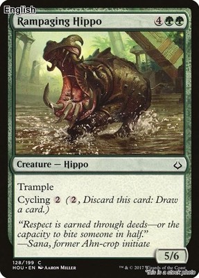 MTG Rampaging Hippo [HOU - 128] LP
